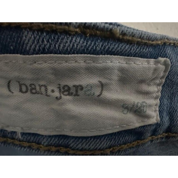 Ban Jara Blue Tapered Raw Hem High Rise Juniors Size 3/25 - Picture 6 of 10